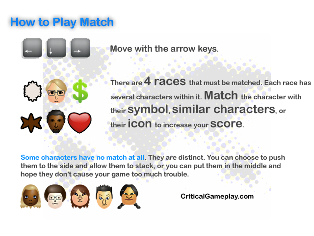 Critical Gameplay Match Instructions